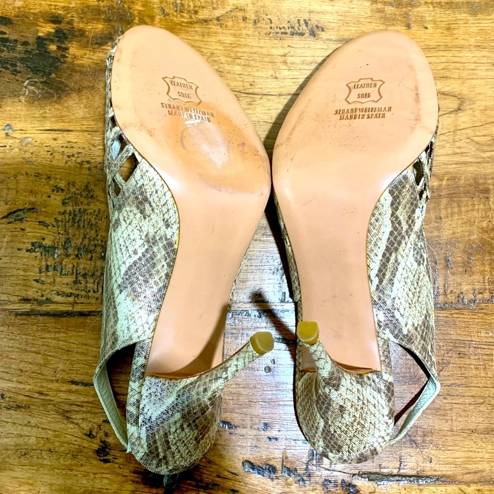Stuart Weitzman New Condition Snake Heels - image 3